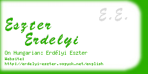 eszter erdelyi business card